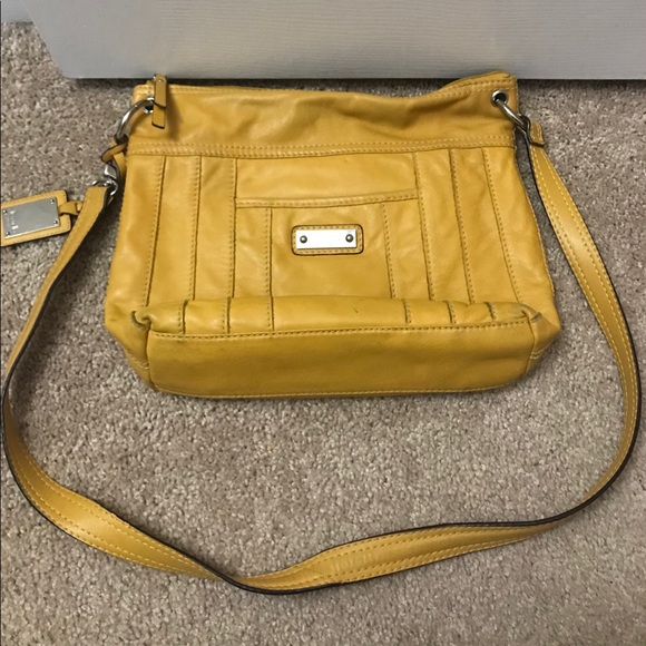 🚫SOLD🚫Tignanello Golden Yellow Adjustable Crossbody - Picture 8 of 8